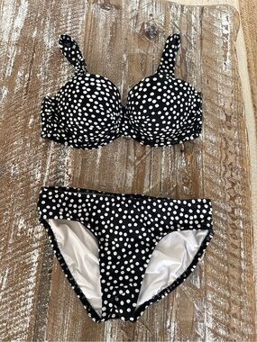Lands End Polka Dot Bikini  2D